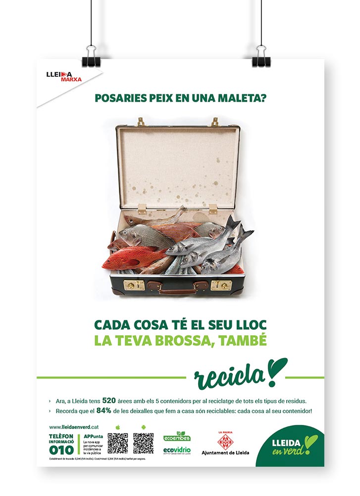 Campanya de reciclatge 2017 Ajuntament de Lleida