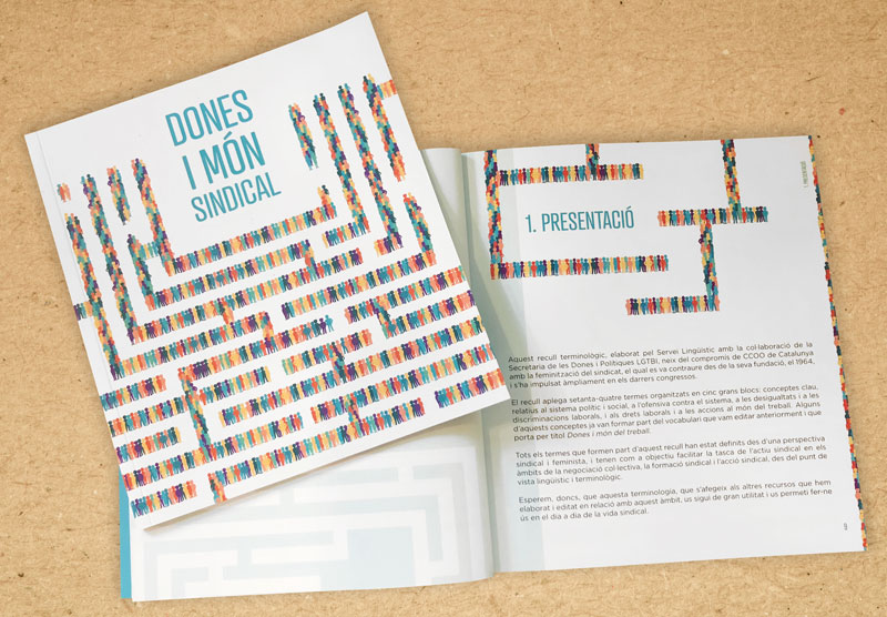 Disseny llibre “Dones i món sindical”